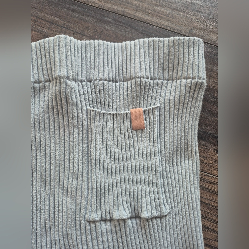 Lunya Cotton Silk Henley Leggings Set Gray Ice Blue Silver XS/S - Picture 6 of 9